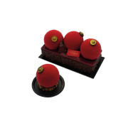 Bûche Trompe-l'œil boule de Noël