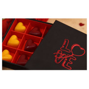 Coffret 9 cœurs 3 chocolats
