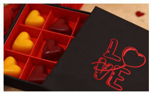 Coffret 9 cœurs 3 chocolats