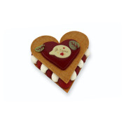 Entremets cœur framboise