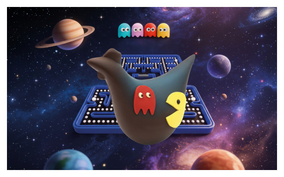 Poule PacChick - noir