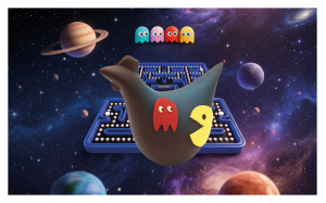 Poule PacChick - noir